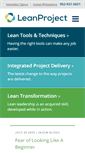 Mobile Screenshot of leanproject.com