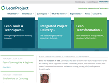 Tablet Screenshot of leanproject.com